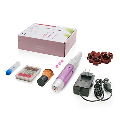 UrBeauty Electric Nail Drill Machine, 30000rpm Professional Acrylic Nail Tools Low Noise with Cooling System, 7 in 1 Bits Manicure and Pedicure Set - Thumbnail 7