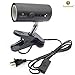110-volt Heat Light Fixture for Reptiles, Unique 360° Rotating Lamp Head, Securely Clamps or Hangs in your Turtle, Snake, Lizard, Amphibian Tank, Supports both E26/E27 Socket, Bulb not included