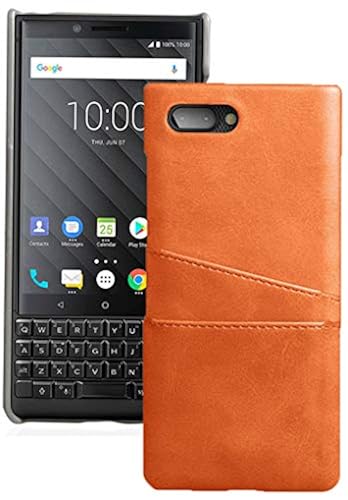 Nakedcellphone Case for BlackBerry Key2, Mustard Tan Ochre Credit