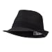 Pleated Hat Band Straw Fedora Hat - OSFM
