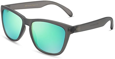 Unisex Vintage Round Polarized Wayfarer Sunglasses Designer Square Eyewear for Men/Women Rectangle Glasses by BLUEKIKI YEUX