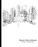 Blank Sketchbook: City Life Cover, Sketchpad / Drawing Book [*7.5 x 9.25, * Paperback ] (Sketchbooks by 