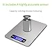 Mosiso - Digital Kitchen Food Scale in Refined Stainless Steel Multifunction with Fingerprint Resistant Coating (11 lbs Edition)