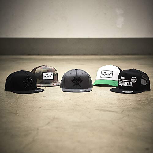 barTbaren-Snapback-Cap-in-Grey-Adjustable-Unisex-Cap-for-Men-and-Women-with-High-Quality-Embroidered-3D-Axe-Logo