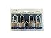 EZ Travel Collection 4-Pack Long Shackle Keyed Alike 400 Long Shank (Includes 8-Keys All Keyed Alike)