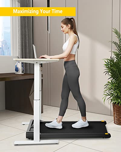 NOTIUS Walking Pad Treadmill Under Desk-Under Desk Treadmill for Office Home,2 in 1 Desk Treadmill Space Saving with Treadmill Mat,Remote Control,LED Display.