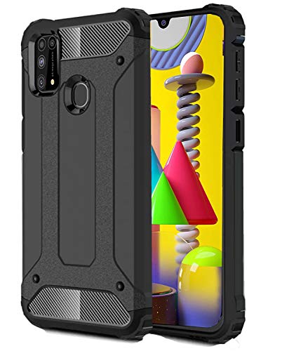 ValueActive Back Case Cover for Samsung Galaxy M31 Cover Case Rugged Armor TPU Shock Proof 360 Protection with Bumper Ne