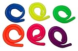 6 Pack Premium Stretchy String Fidget Bundle - Perfect ADHD, Anxiety, OCD, Autism Reducer for Children & Adults - Optimal Stress Relief & Focusing Toy