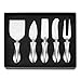 3S 5 piece Cheese Knives Set Designed to Serve Cut Slice Shave and Spread All Kinds of Hard and Soft Cheese, Comfortable Stainless Steel Handles Perfect Gift for All Occasions