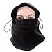 Fashion Ultralight 4 in 1 Winter Warmer Full Face Cover Mask Headscarf Sports Cycling Ski Beanie CS Hat Color Black