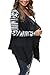 ChongXiao Women's Casual Long Sleeve Geometric Print Loose Sweater Cardigan Shirt (FBA)