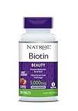 Natrol Biotin Fast Dissolve tablets, Strawberry flavor, 5000mcg, 90 count