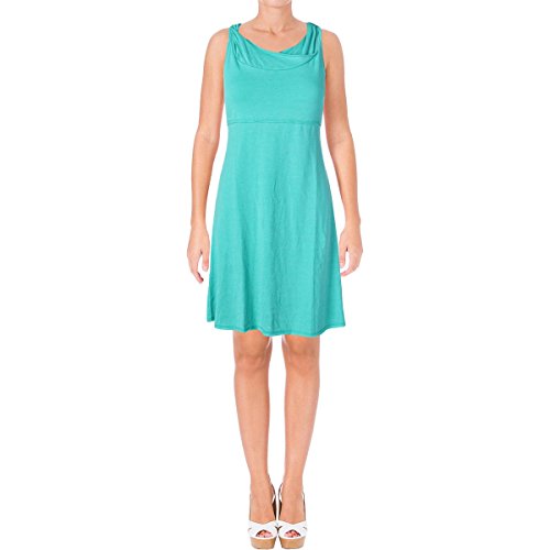 Marc New York Performance Women's Hooded Dress with Shelf Bra, Turquoise, Medium