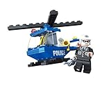 Ausini City Helicopter Surveillance Patrol Unit Building Blocks Educational Set Compatible Parts, 47-Piece
