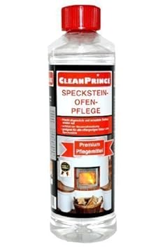 CleanPrince Specksteinofen-Pflege 500 ml Kamin Reiniger Ofen Glas Ruß Speckstein Specksteinofen Specksteinwand Specksteinbank