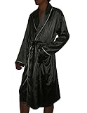 Mens Long Silk Couture Lounge / Sleepwear Robe - One Size Fits Most