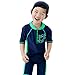 Jojobaby Kids Boys Wear Surfing Suits Sun Protection Beach Swimsuit Swimwear (120(Age:6-7Y)) Blue