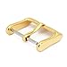 Wellfit Watch Bands Straps Replacement Buckle Watch Watchband Clasp - Choice of Color and Size - Vacuum PVD Finish (20mm, Gold)