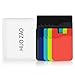 HUO ZAO Cell Phone Card Wallet, Silicone Credit Card Id Holder with Adhesive Stick-on fits Apple iPhone iPad Samsung Galaxy Android Smartphones, Table, Refrigerator, Door, Mixed Colors - 10 Pack