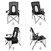 PORTAL Oversized Quad Folding Camping Chair High Back Cup Holder Hard Armrest Storage Pockets Carry Bag Included, Support 300 lbsthumb 4