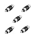 Eightnoo RCA Male to RCA Male - Male to Male RCA Coupler Plug Adapters Connector, Pack of 5 primary