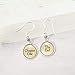Book Lover Chapter One and The End Earrings, Silver Dangles Literary Gift