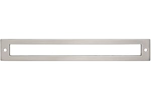 Top Knobs - TK927BSN - Hollin Backplate - Brushed Satin Nickel - Lynwood Collection