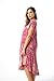 Riviera Sun Rayon Crepe Marble Short Sleeve Umbrella Dress 21836-RED-2X