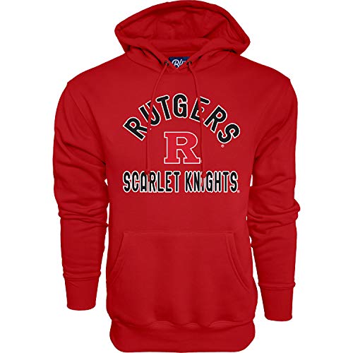 Blue 84 Men's Rutgers Scarlet Knights Hoodie Line Up Team Color, Rutgers Scarle…