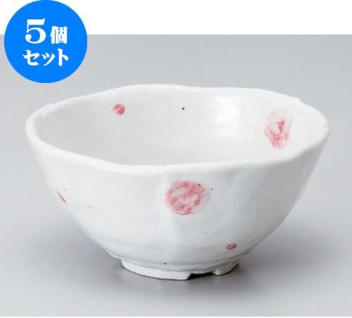 5 piece set heavy bowl akadama 5.5 bowl [17.7 x 8.5cm] for Japanese instruments Liquor restaurant inn business