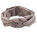 Voberry Baby Girl's Photo Props Turban Cotton Headband Head Wrap Soft Hair Band (Khaki)
