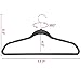 Yaheetech Heavy Duty Clothes Hangers 360° Swivel Hook 100 Pack Non Slip Velvet Hangers, Gray
