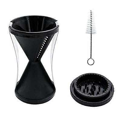 Warmoor Spiral Funnel Vegetable Slicer Premium Zucchini Carrots Cucumbers Twister Cutter Pasta Spaghetti Noodle Salads Shredder with a Stainless Steel Nylon Tree-like Brush