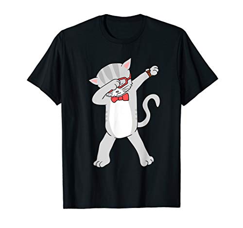 Dabbing Cat T-Shirt Funny Dab Gift Cat Tee