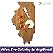 Totally Bamboo Serving and Cutting Board Illinois State Shaped, Natural Bamboo