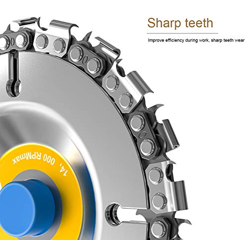 Disco Tallar Madera 6 Dientes Disco Sierra Cadena Para Amoladora Angular 90 Mm 6 Dientes - Accesorio Para Tallar Y Cortar Madera, Profesional Cortador Madera 90mm Profesional Disco Tallar Madera 6 Dientes Disco Sierra Cadena Para Amoladora Angular 90 Mm 6 Dientes - Accesorio Para Tallar Y Cortar Madera, Profesional Cortador Madera 90mm Profesional