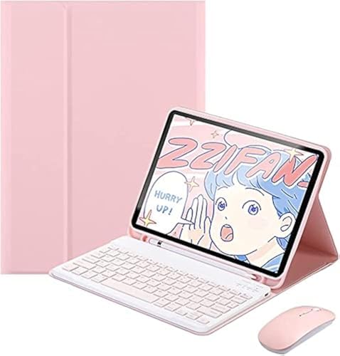 Fegishilly Arabic and English Keyboard Case with Wireless Mouse