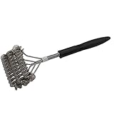 Grilland BBQ Safe Grill Brush 18'' 3 In 1 Barbecue Cleaning Brush W/Comfortable Handle - Perfect Cleaner For Grill Cooking Grates