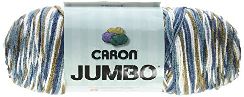 Caron Jumbo Ombre Yarn -Medium Worsted Gauge 4 thickness of the yarn -100% Acrylic- 12 oz - Country Basket - Machine Wash & Dry