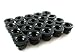 EZAccessory Wheel Lug Nuts Replacement for Ford F250 F350 1999-2002 14x2 Thread Flat Washer Black Set of 32