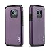 J&D Case Compatible for Galaxy S7 Active Case, Heavy Duty Dual Layer Hybrid Shock Proof Protective Rugged Bumper Case for Samsung Galaxy S7 Active Case, NOT Compatible with Galaxy S7, Purple