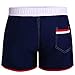 LETSQK Men's Sexy Swimwear Shorts Surf Swimsuit Swim Trunks Blue M
