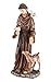 Fox Valley Traders St. Francis of Assisi Decorative Garden Statue, Weather-Resistant Resin, 16” High