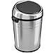 iTouchless Glide 18 Gallon Sensor Trash Can with Wheels and AbsorbX Odor Control System, Stainless Steel, 68 Liter Automatic Kitchen or Office Garbage Bin