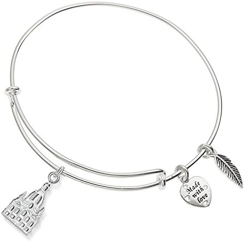 Enni of York Church of Our Lady Dresden Charm Expandable Ani-Silver Bangle Bracelet