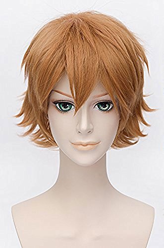 Anogol® Free Hair Cap+ Tokyo Ghoul Nishio Nishiki Cosplay Wig Short Gold Wigs DM-422