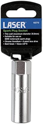 Laser 6370 Spark Plug Socket 3/8 D 16mm Thin Wall Chrome Vanadium view 4