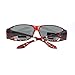 Polarized Sunglasses Fit Over Glasses Oval Rectangular OTG Anti-Glare (red, black)