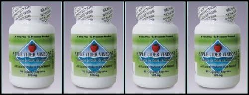 Apple Cider Vinegar by Vita Plus, 250 Capsules (Pack of 4)