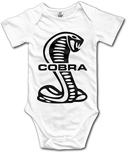 KSING Unisex Baby Ford Mustang Cobra Bodysuits White 6 M